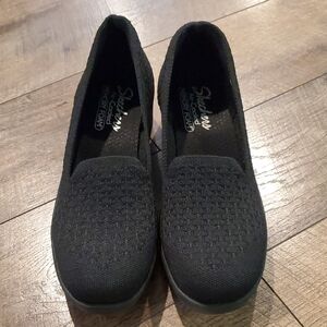 Skechers Black Casual Loafers with Cushioned Comfort
